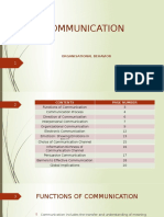 Communication: Organisational Behavior