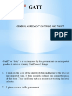 General Agreement On Trade and Tariff
