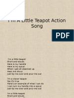 I'm A Little Teapot Action Song Lyric