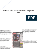 Detailed Class Analysis of Music Magazine NME