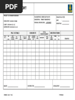 Daily Piling Report and Checklist-Bored Piles | PDF | Deep Foundation ...
