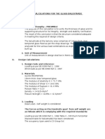 GLASS BALUSTRADE DESIGN CALCULATIONS