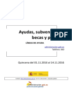 Boletin - Convocatorias - Becas (Quincena Del 01.11.2016 Al 14.11.2016)