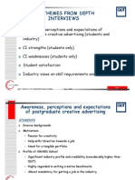 Key Themes From Depth Interviews: Qut Faculty of Creative Industries June 2006