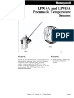 LP914A and LP915A Pneumatic Temperature Sensors: General Features