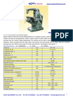 Milling Machine Specifications