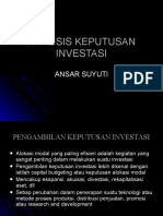 ANALISIS KEPUTUSAN INVESTASI