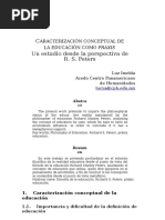 Caracrterización Conceptual de La Educación Como Praxis.. Luz Imelda Acedo