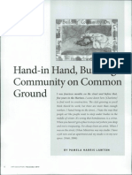 Hand-In Hand, Building Community On Common Ground: by Pamela Harris Lawton