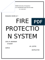Fire Protectio N System: Research Work # 7