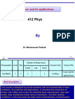 412phys (Laser) Course Review