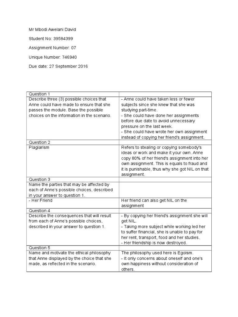 CAS - Assignment 7 | PDF | Career & Growth | Self-Improvement