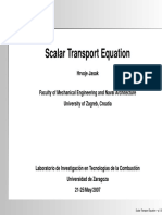 Scalar Transport Equation