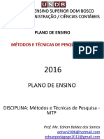 Plano de Ensino - MTP