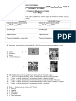 Regras do voleibol e vôlei de praia em prova de Educação Física