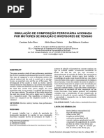 SIMULAÇÃO DE COMPOSIÇÃO FERROVIÁRIA ACIONADA POR MOTORES DE INDUÇÃO E INVERSORES DE TENSÃO