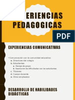 experiencias pedagógicas 