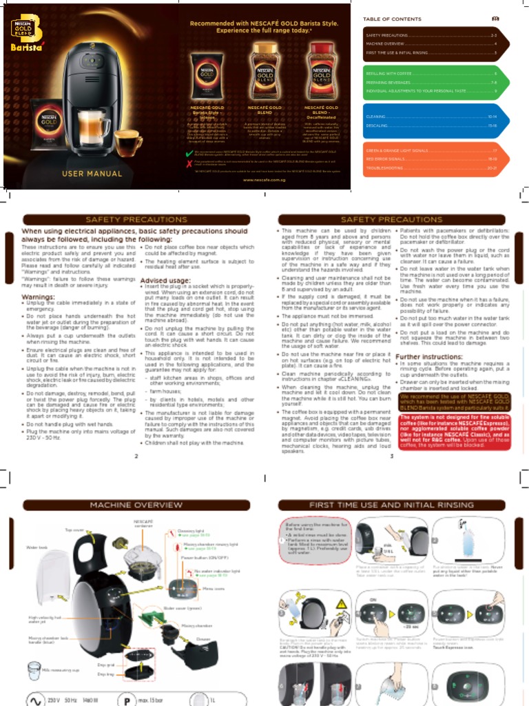 Nescafe Barista Manual Coffee Electrical Connector