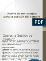 Diseño de Estrategias para La Gestión Del Cambio