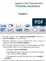 Statistical Analysis of The Experimental Data