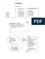 Wonder 5 Unit 1 Test Preparation Sheet