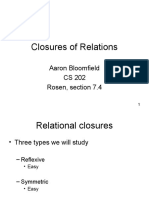 26 Closures of Relations