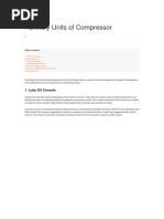 Auxiliary Units of Compressor