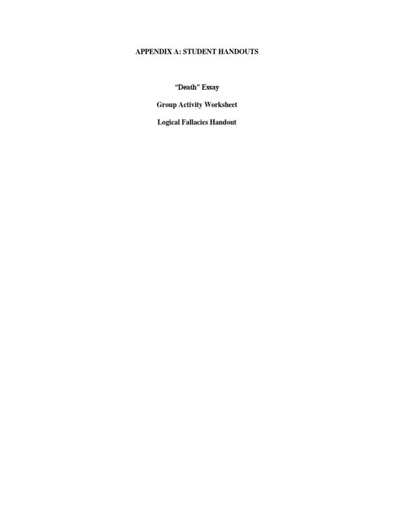 Logical Fallacies PDF | PDF | Causality | Fallacy