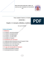 Chapitre 1 - L Entreprise-Definition-classification Et Fonctions