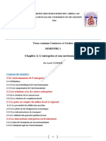 Chapitre 2 - L Entreprise Et Son Environnement