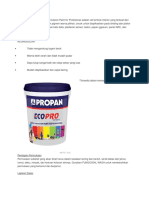 ECOPRO EP - 4012 Acrylic Emulsion Paint For Profesional