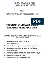 Manajemen Produksi Dan Pemasaran Agroindustri