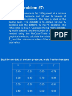 Rectification Column Problem Solved Using McCabe-Thiele Method