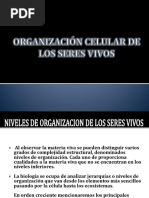 Organización Celular de Los Seres Vivos