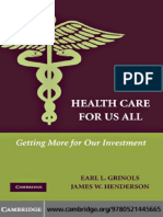 Cambridge - Healthcare For Us All PDF