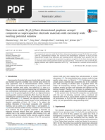 Materials Letters: Zhaoxia Song, Wei Liu, Peng Xiao, Zhongfu Zhao, Guichang Liu, Jieshan Qiu