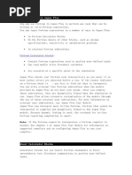 Fortran User Model