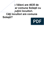 PICĂTURA 5 Comuna Văleni Are 4635 de Locuitori