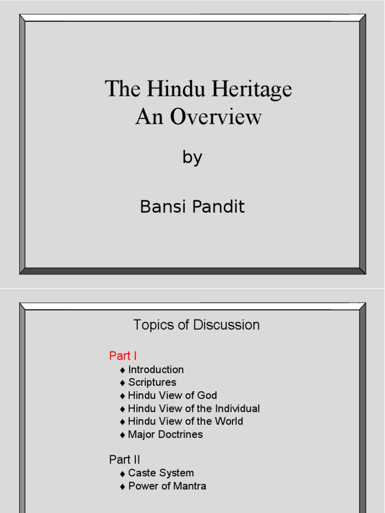 Overview of Hindu Concepts and Doctrines | PDF | Hindu Texts | Brahman
