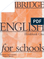 Cambridge English For Schools 1 WB