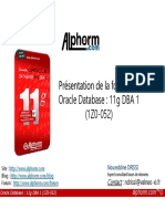 ORACLE - Support de La Formation Oracle Database 11g DBA 1 (1Z0-052) - SS
