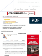 Commercial Electrical Load Calculations PDF