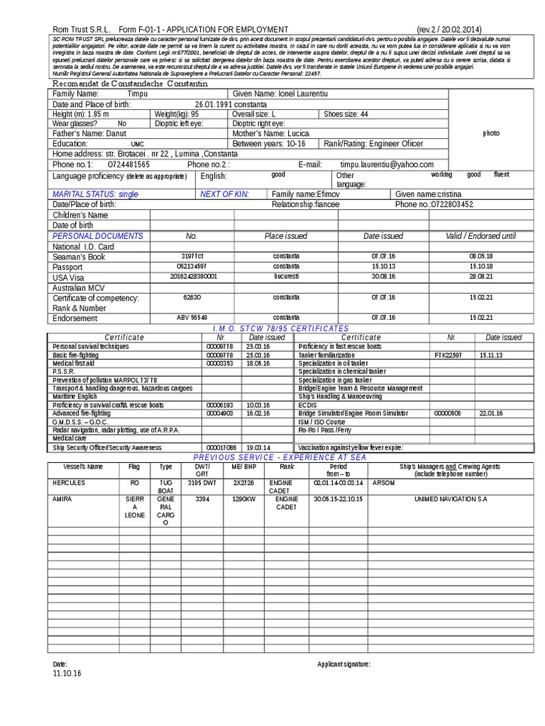 Formular | PDF | Water Transport | Industries