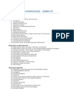 Morfopatologie - Lista Subiecte (an III Sem II)