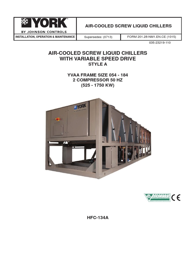 Installation and Operation Manual Chiller Ohne Freecooling | PDF | Heat ...