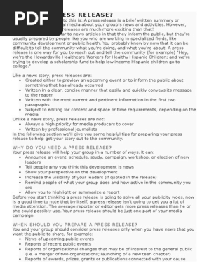 Press Release