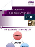 Hotel Management The Extended Marketing Mix