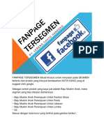 Cara Membuat Fanpage Tersegmen PDF