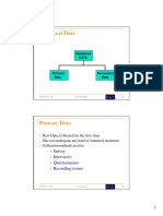 Statistical Data: Survey Interviews Questionnaires Recording Events