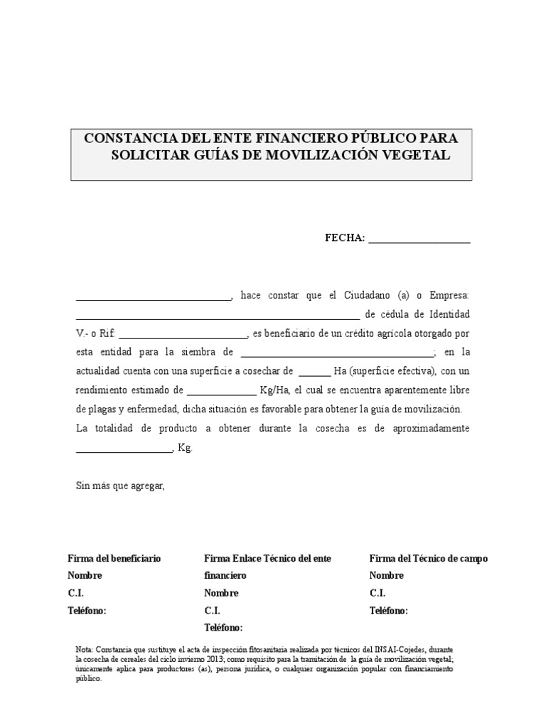 Formatos de Liberacion | PDF